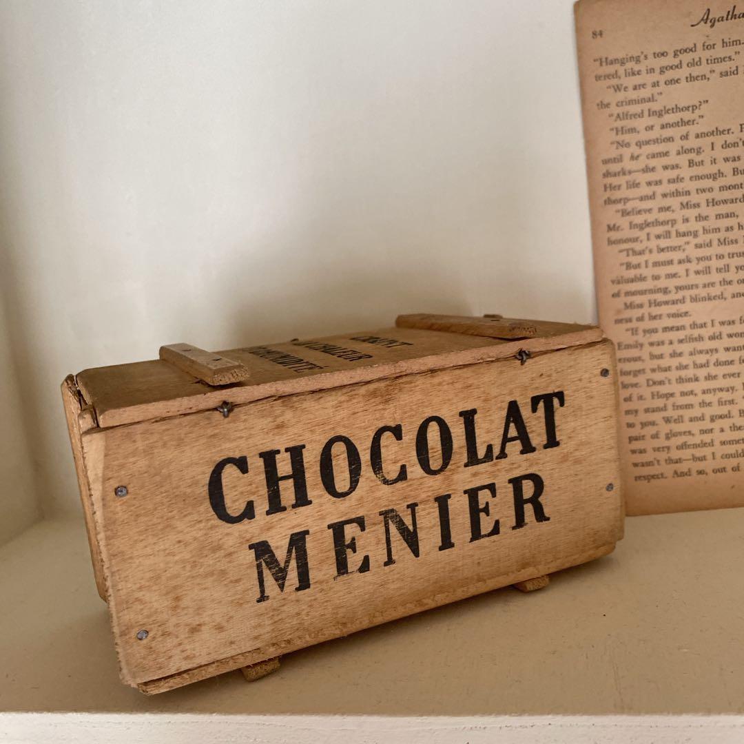 ショコラムニエ　ドール雑貨　木箱　フランスアンティーク