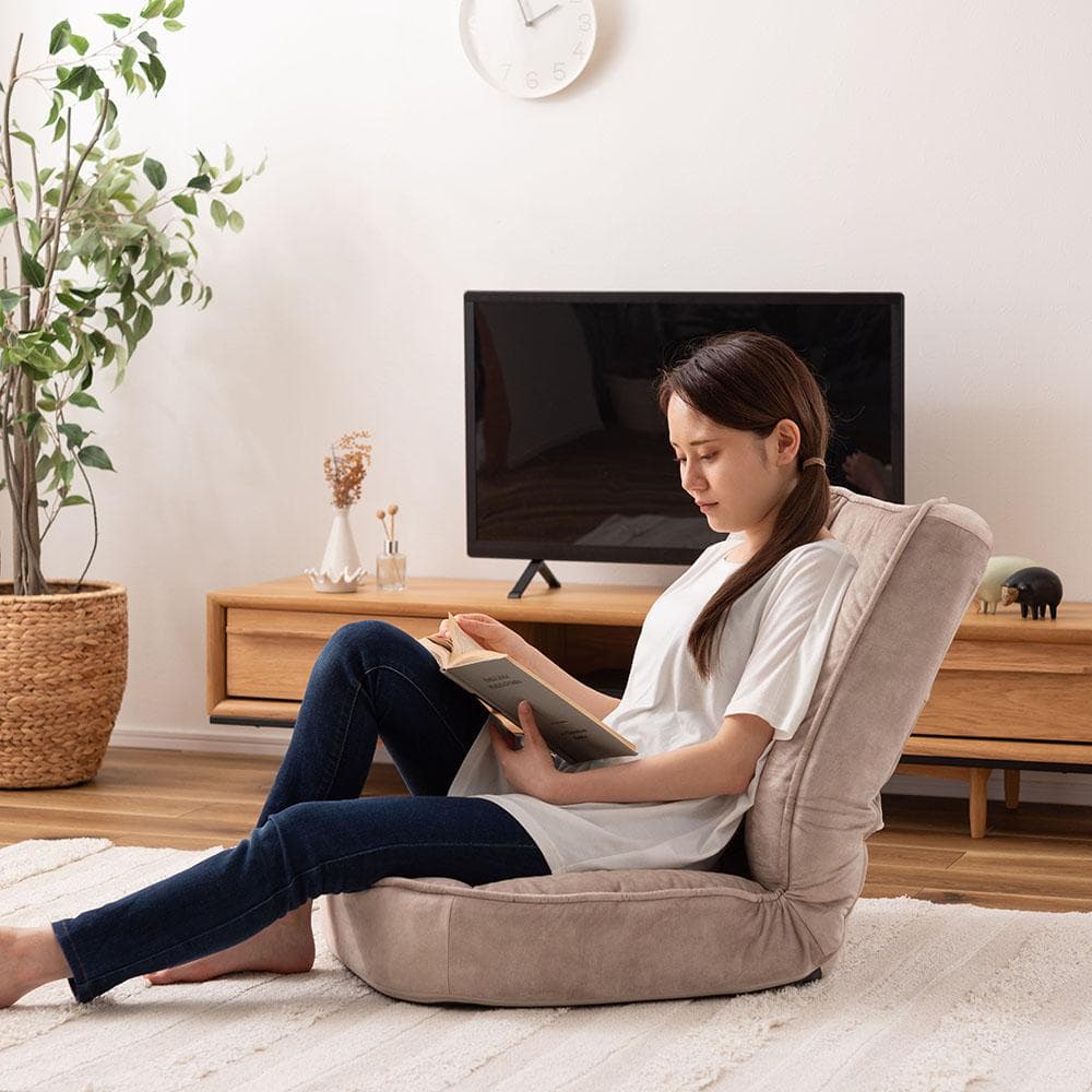 新品 送料込み フロアチェア 防水 リクライニング ソファ ベージュ