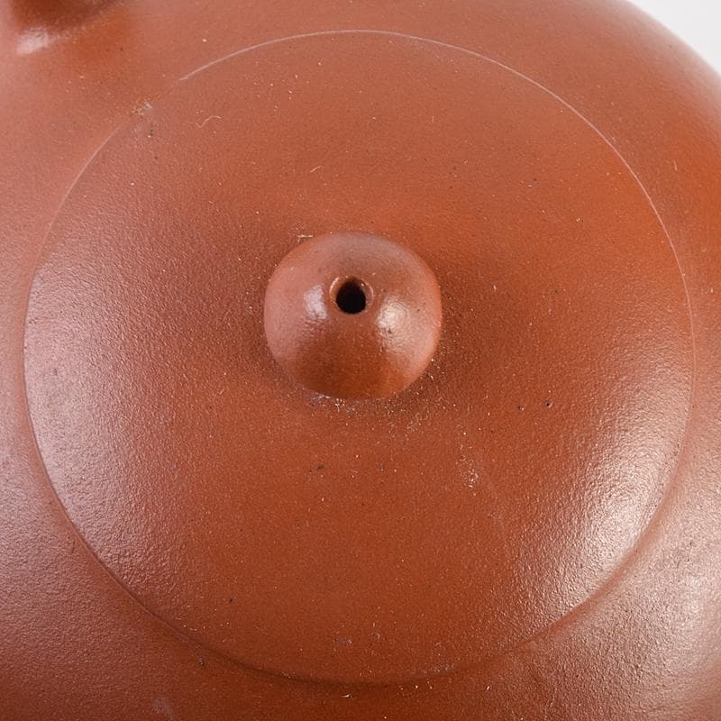 中国　孟臣製　紫砂　朱泥　急須　茶壷　時代箱付　D　R7592