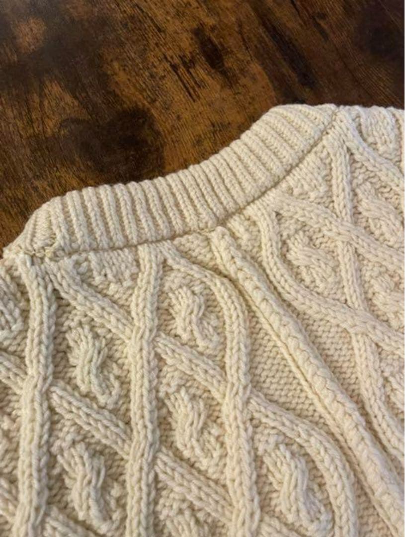 トップス AURALEE HARD TWIST MERINO ARAN KNIT P/O