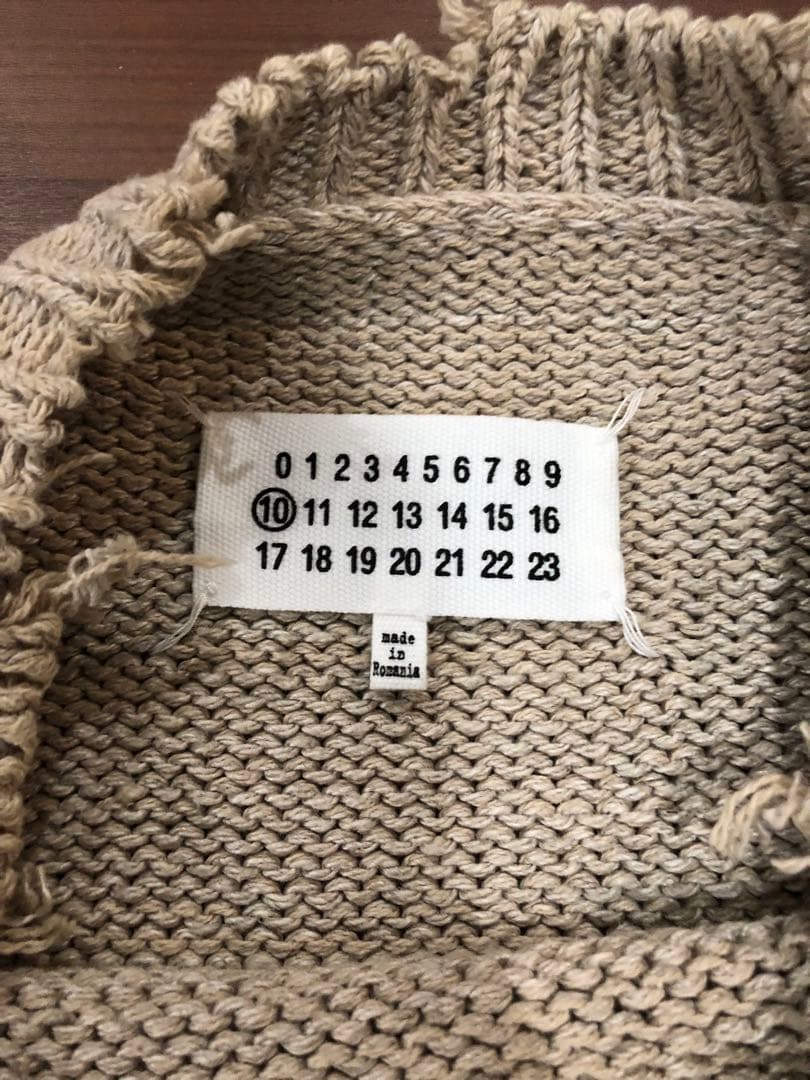 最安　23ss メゾンマルジェラ　ダメージニット　米津玄師　s50gp0275