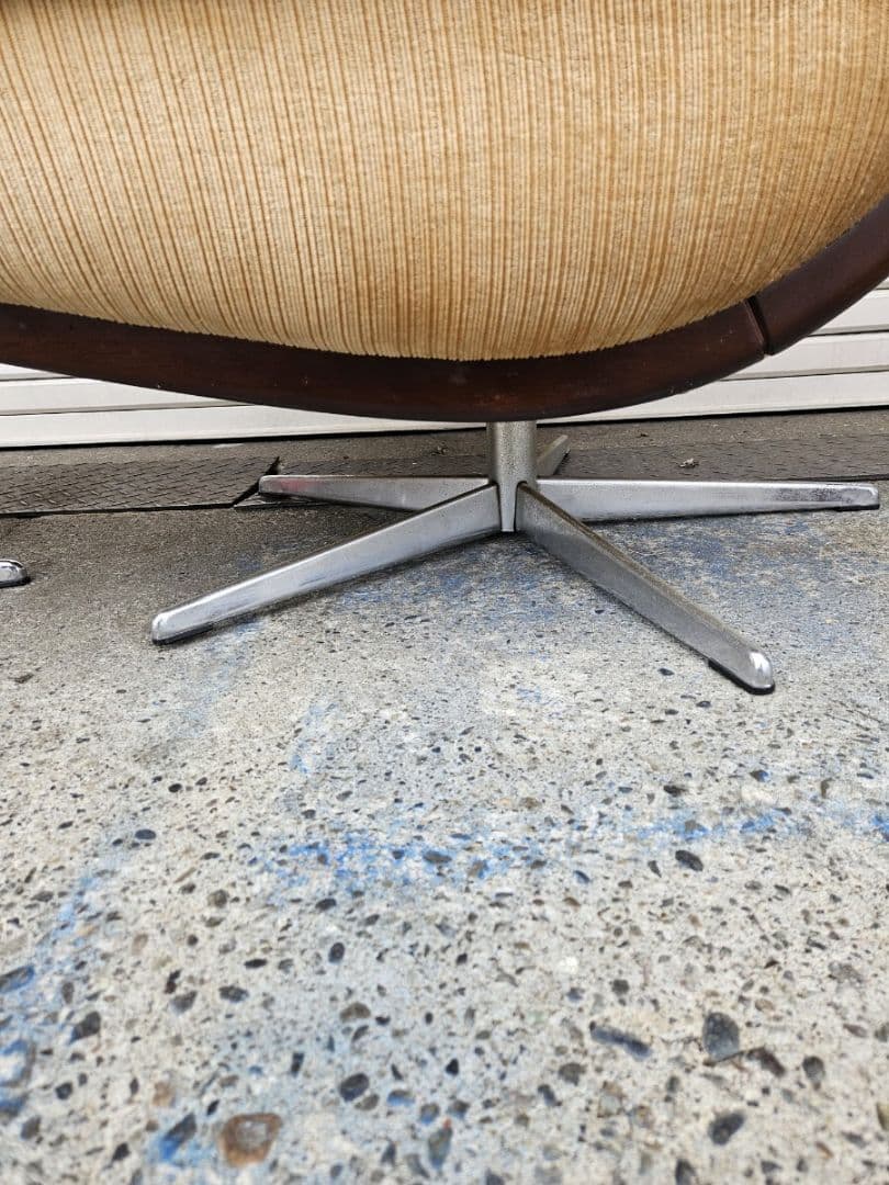 hukla japan フクラ ヴィンテージ 1人掛けソファ オットマン付き