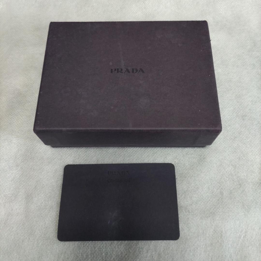 PRADA キャメル レザー 名刺入れ
