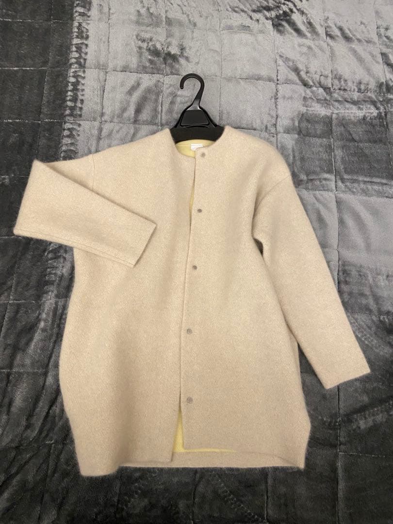 elendeek ウール混紡 ベージュ カーディガン サイズ01