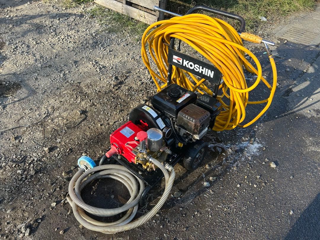 宮崎　工進　エンジン式洗浄動噴　高圧洗浄機 動噴　4馬力 DM-30 動力噴霧機