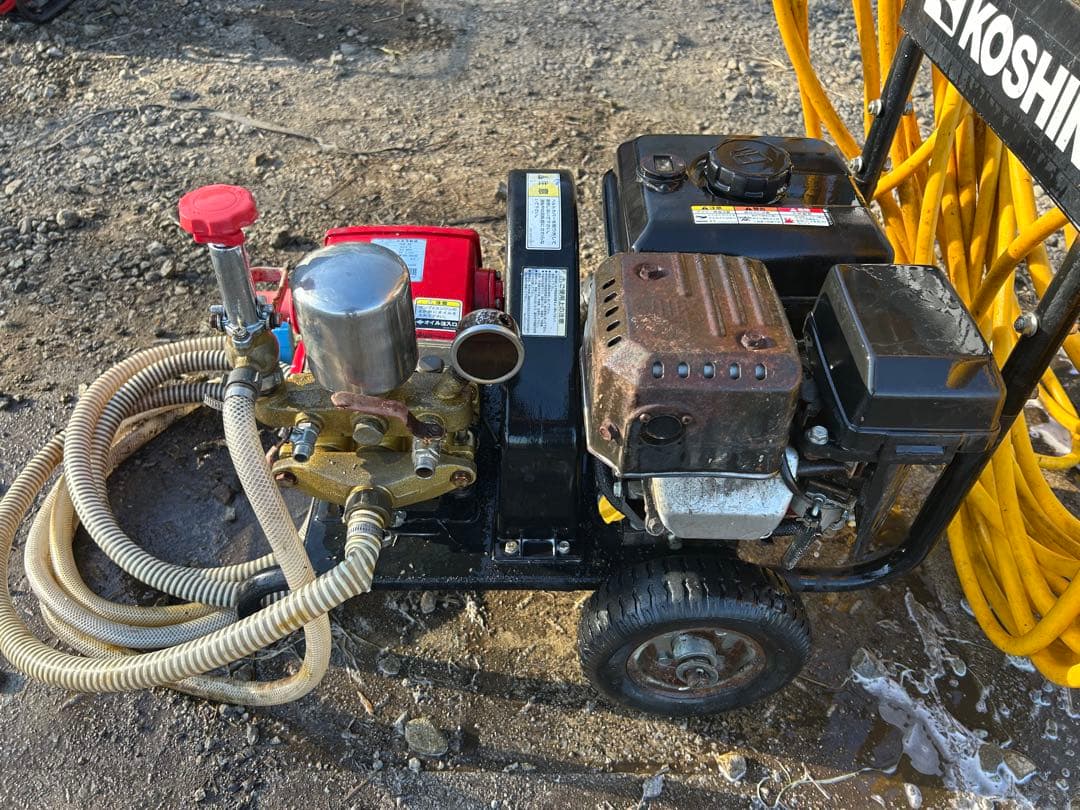 宮崎　工進　エンジン式洗浄動噴　高圧洗浄機 動噴　4馬力 DM-30 動力噴霧機