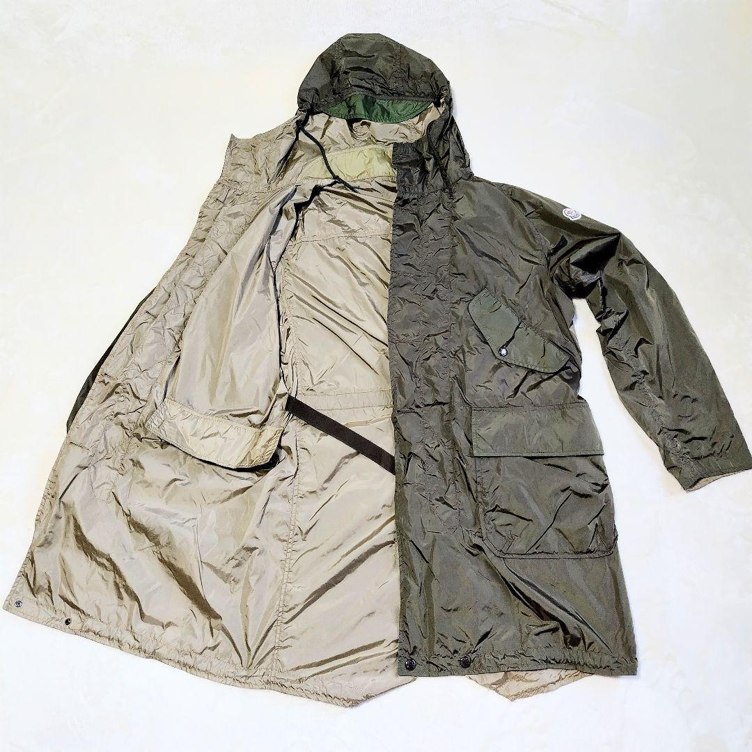 モンクレール 現行軽量 リバーシブル ナイロン フィッシュテール モッズコート