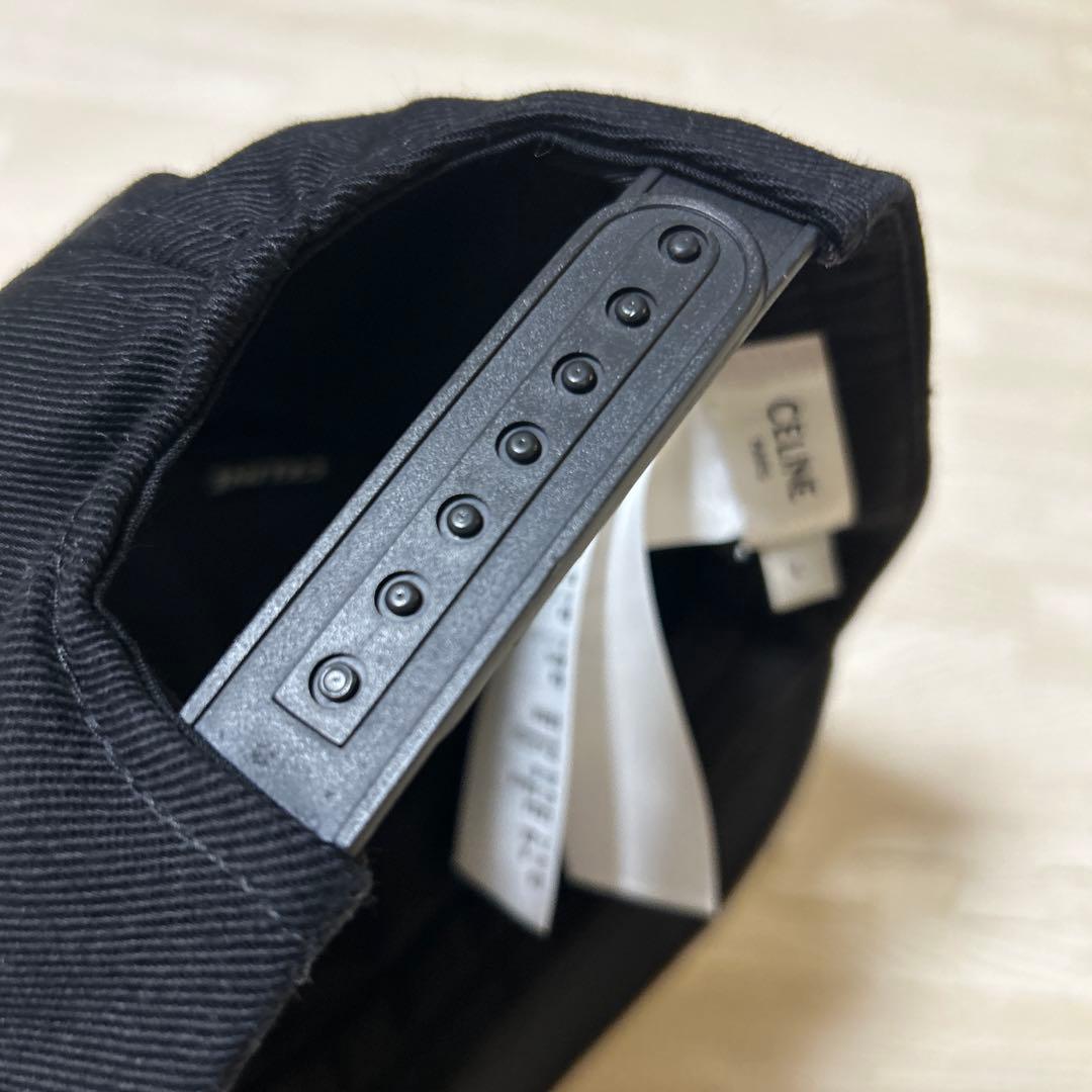 CELINE ロゴキャップ　ブラック