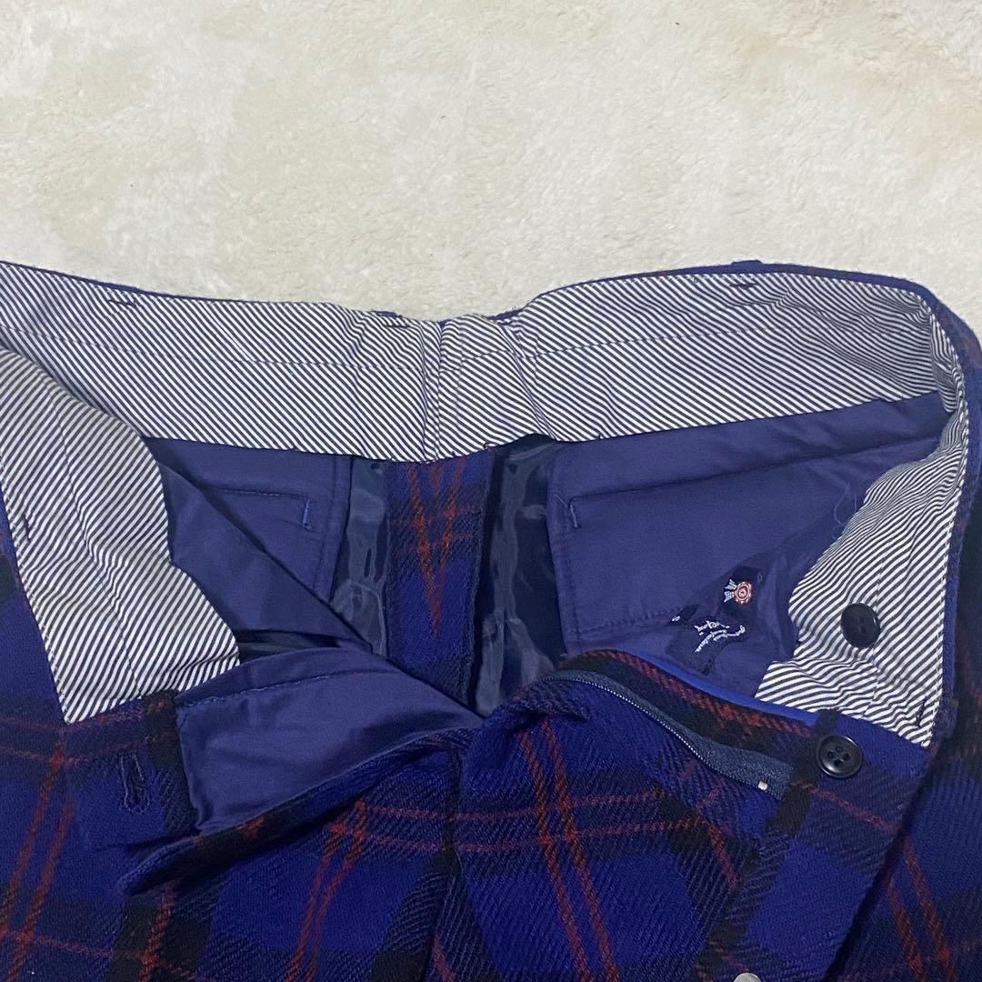 【美品✨】オアグローリー チェック柄スーツ ウール 3ピース 成人式 目立つ