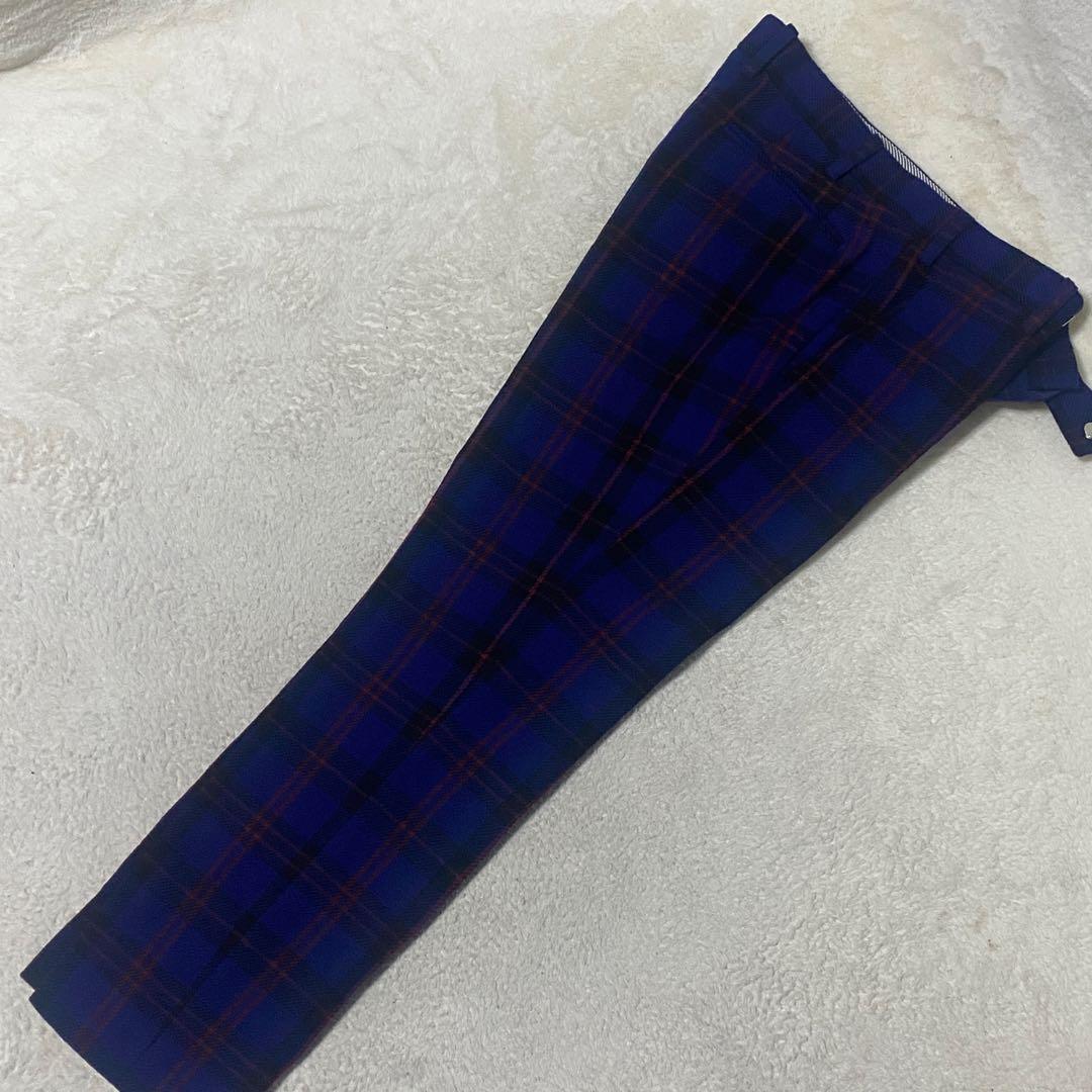 【美品✨】オアグローリー チェック柄スーツ ウール 3ピース 成人式 目立つ