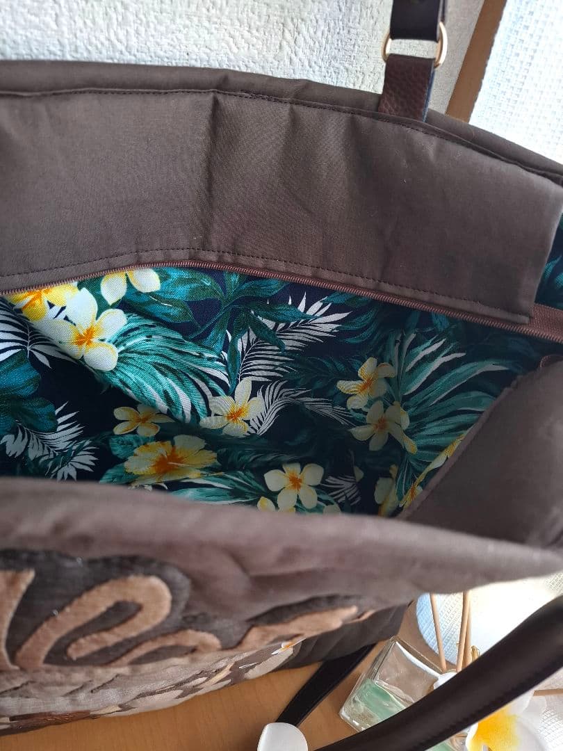 特別価格!　ハワイアンキルト　バッグ　ワーゲンバス　2WAY ファスナー