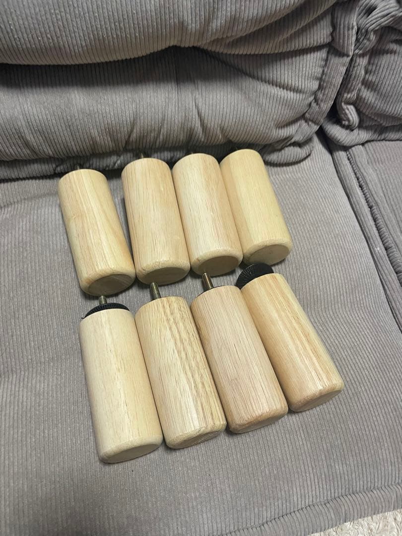 フロアソファ コーデュロイ グレージュ 2個セット