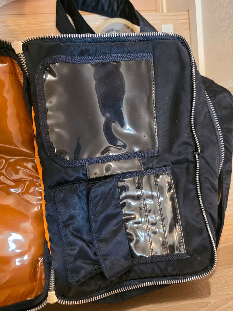 ​【美品】ヘッドポーター タンカー ショルダーバッグ ネイビーLサイズ 2層式