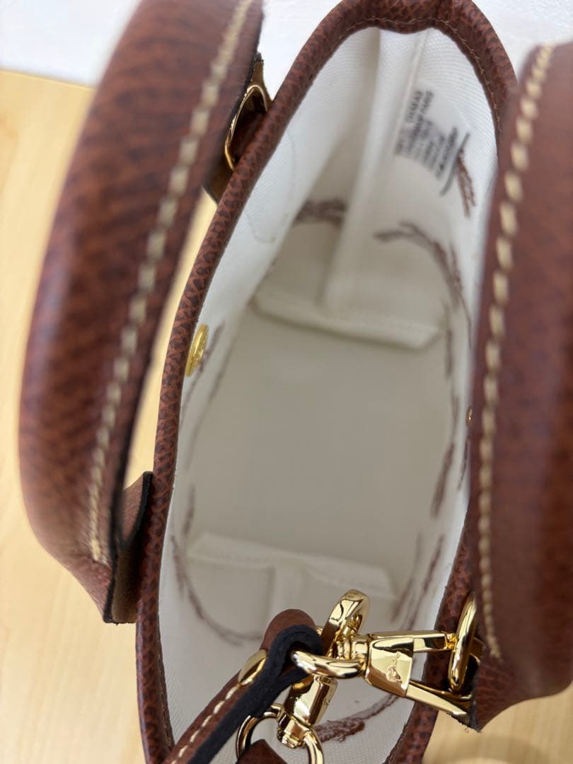 【新品・未使用】LONGCHAMP カゴバッグミニショルダー