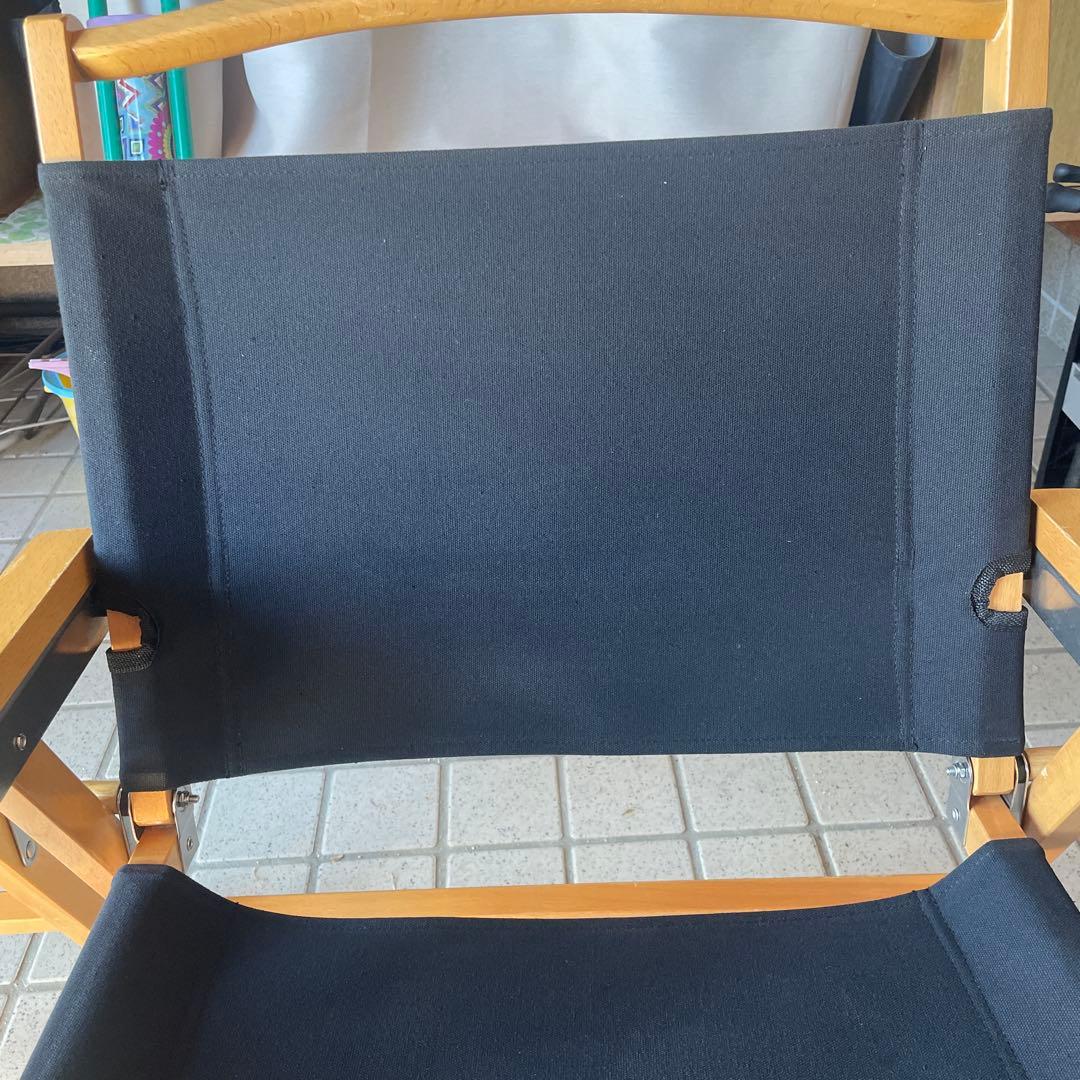 DVERGドベルグ折りたたみ式アウトドアチェア 2脚 黒 ブラック