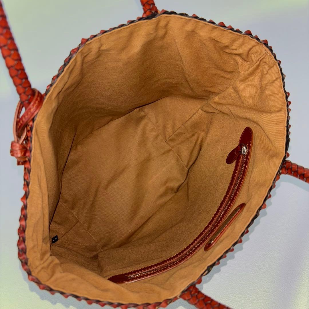 希少✨美品✨ラルフローレン　かごバッグ　トートバッグ　バケツ型　本革