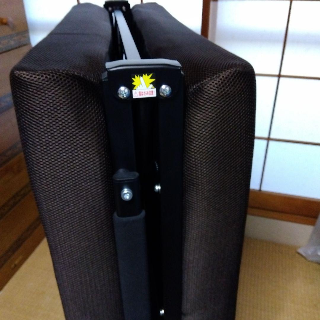 ブラウン 折りたたみベッド キャスター付き 取りに来て下さる方限定