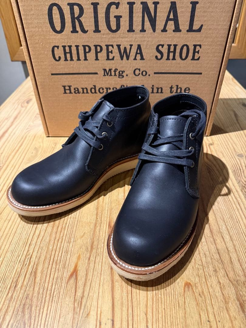Chippewa 4025 BLK チペワ チャッカブーツ ブラック　US8.5