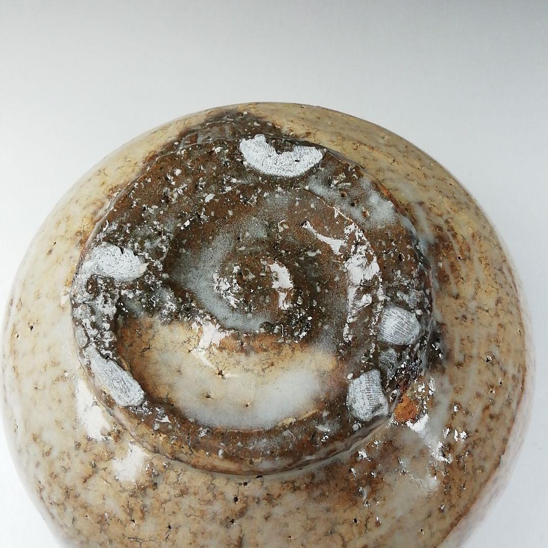 Ｔ２５２　茶碗　『萩茶碗』『野萩庵　丸山陶心』　共箱　抹茶碗　茶道具