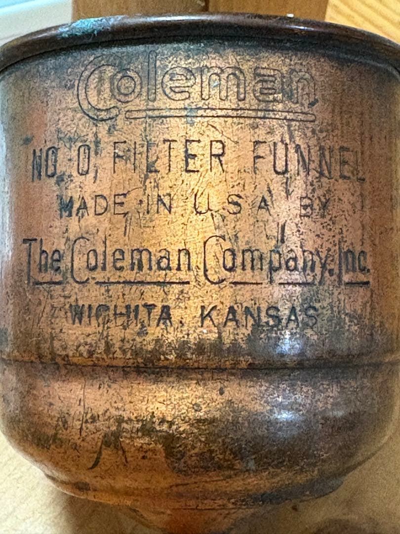 ライト・ランタン Coleman No.0 Copper Funnel