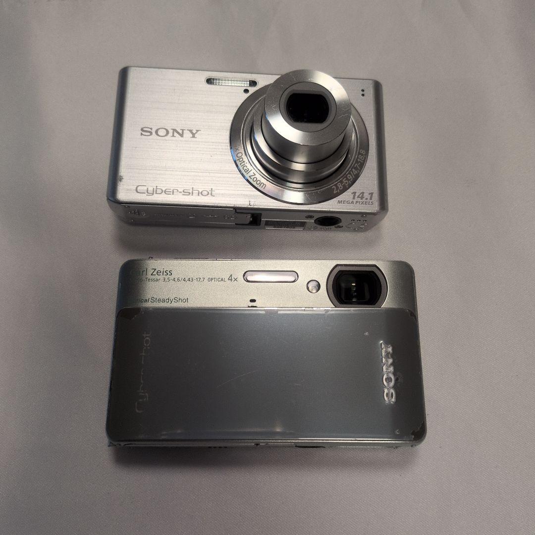 2台セット　SONY Cyber-shot 14.1MPと10.2MP　シルバー