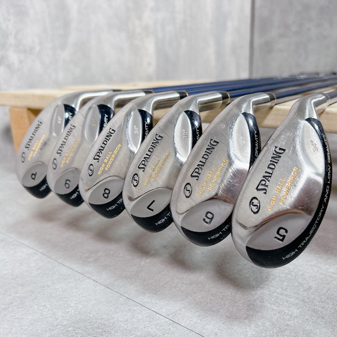V295 SPALDING ハイボール パワーアイアン セット 6本 R 初心者