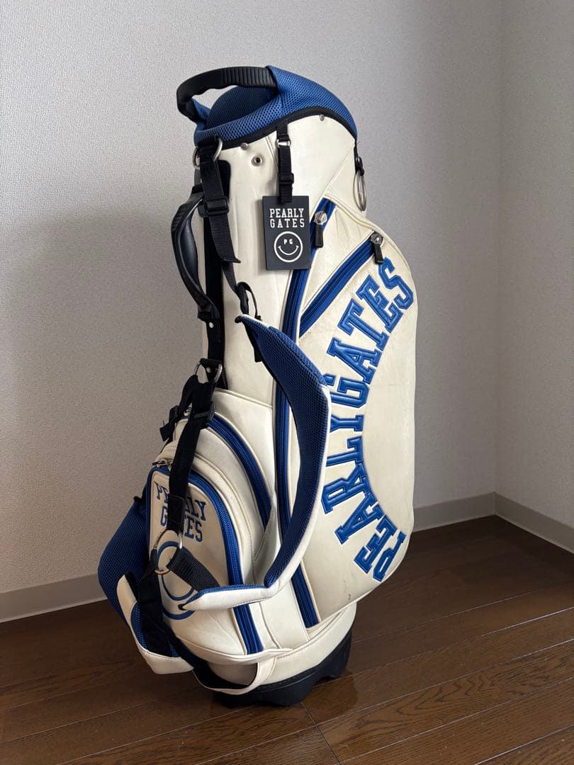 ⭐️早い者勝ち⭐️PEARLY GATES キャディバッグ ホワイト/ブルー