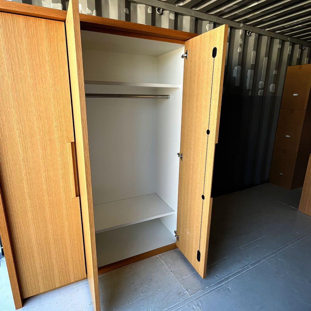 取付無料！アルフレックス特注品 天然木北欧ナチュラルワードローブ クローゼット✨