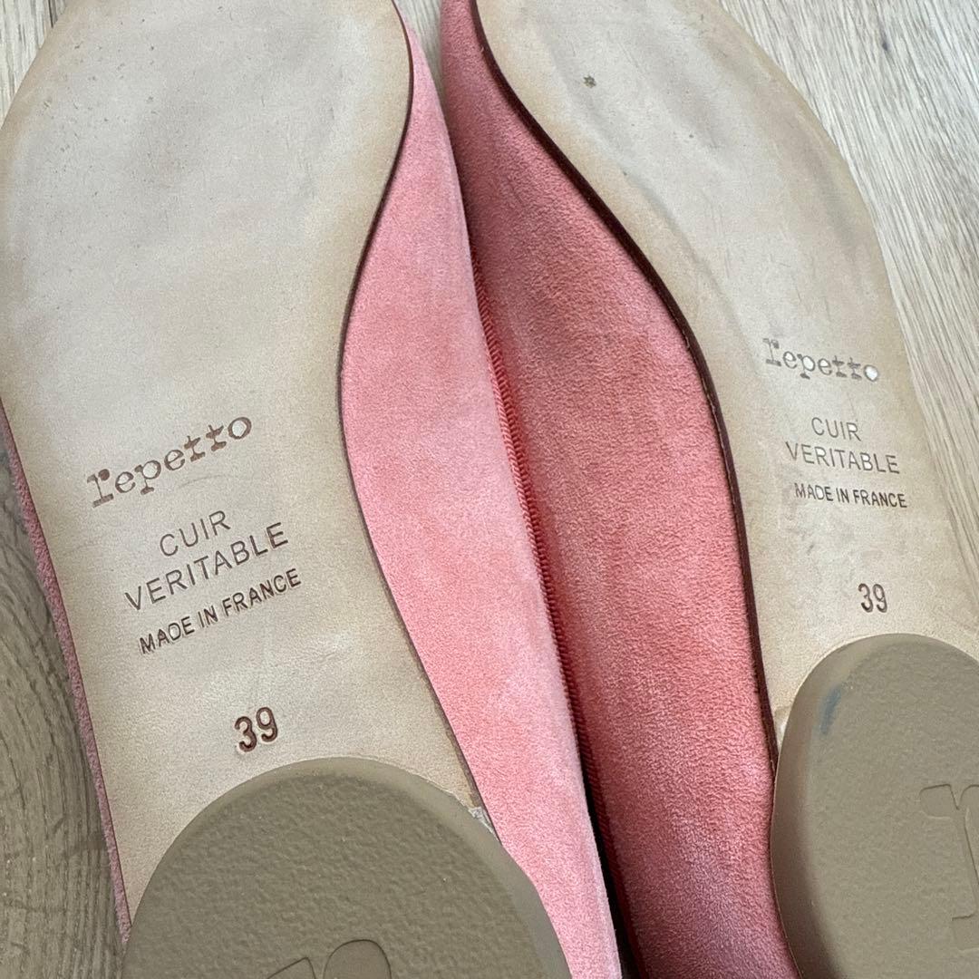【repetto】レペット ブリジット ピンク フラットシューズ 試着のみの美品