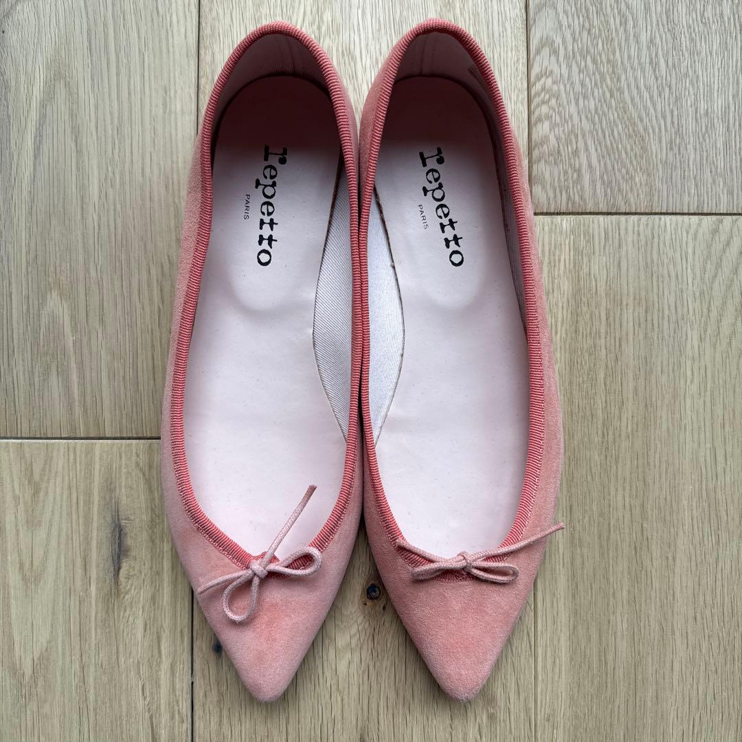 【repetto】レペット ブリジット ピンク フラットシューズ 試着のみの美品