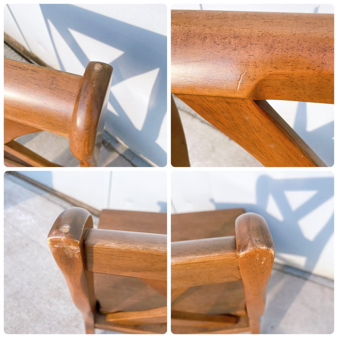 【美品送料込】フランスベッド ウッドチェア 木製ダイニングチェア 2脚セット