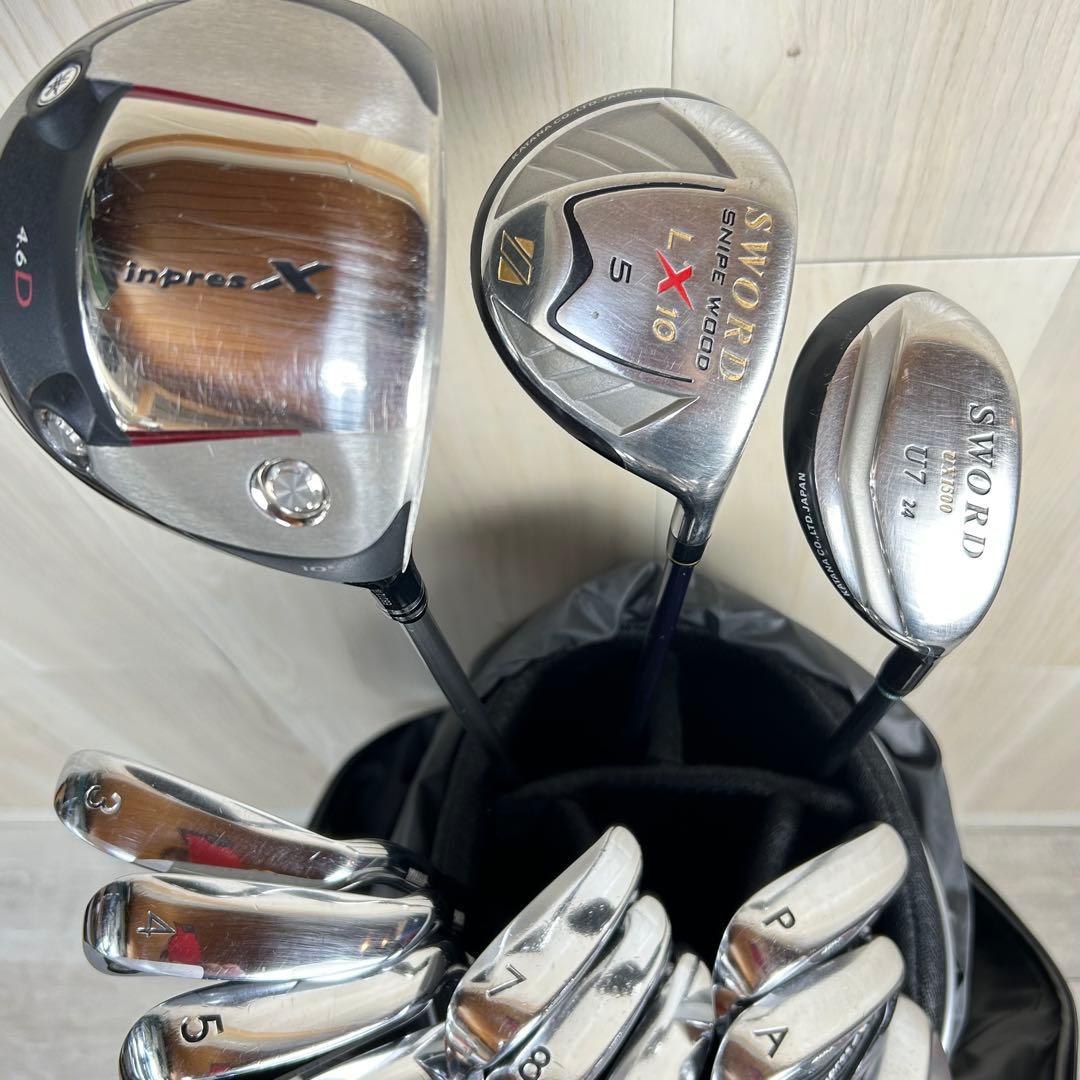 【メンズ右】ヤマハ　 inpres X SWORD メンズゴルフセット