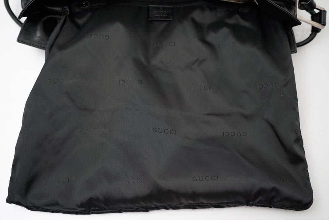 バッグ GUCCI TomFord Black Leather Shoulder Bag