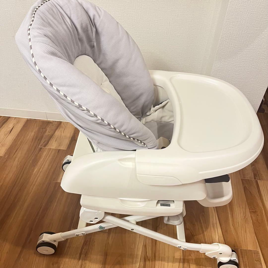 【美品】 コンビ ハイローチェア ネムリラ FF セサミグレー リバーシブル