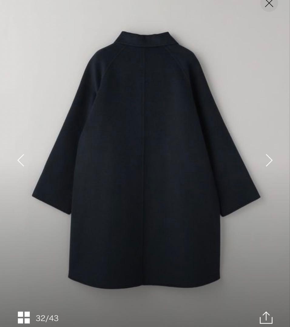 beauty&youth リバーポンチョコート　Mサイズ　ネイビー