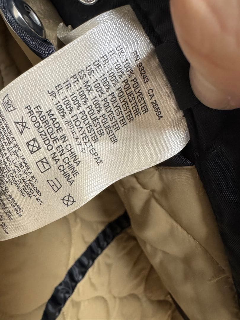 DIESEL フード付き バイカラー モッズコート L ディーゼル