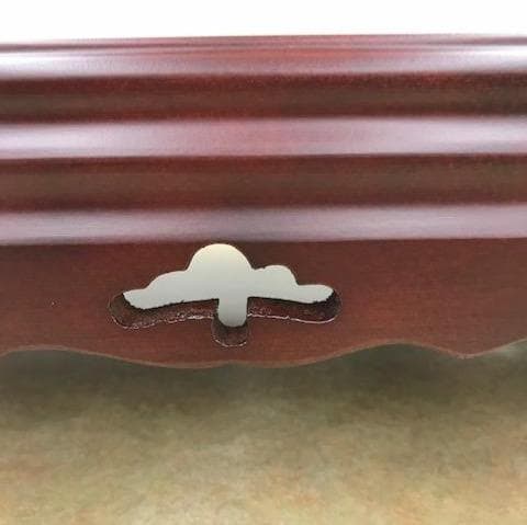 お値下げしました。紫繵調松彫り花台