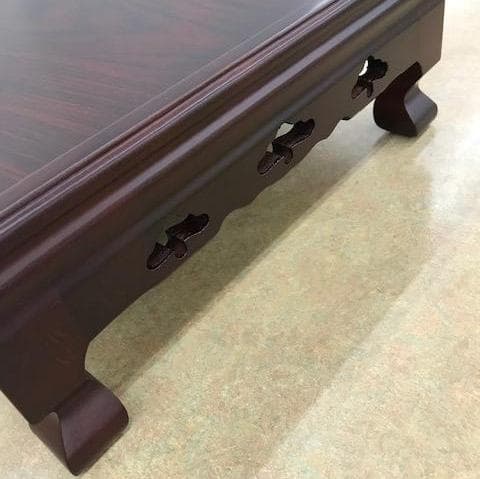 お値下げしました。紫繵調松彫り花台