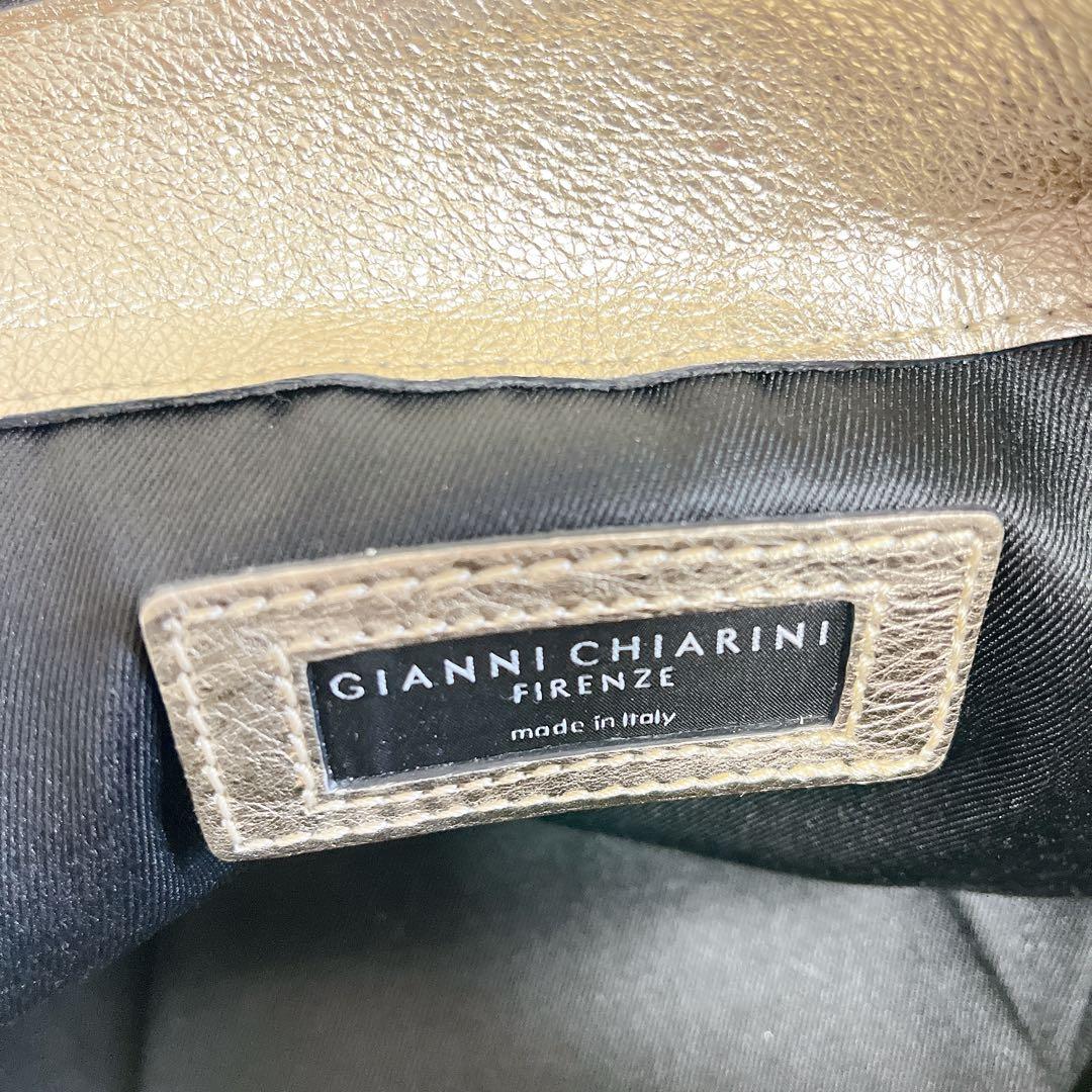 希少カラー✨ジャンニキャリーニ　オリガミ S 2wayショルダー　ゴールド　本革