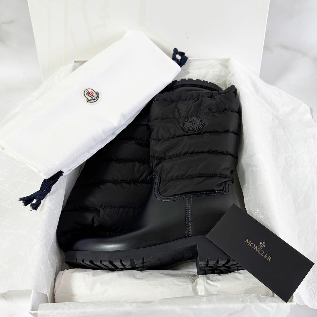 MONCLER モンクレール GINETTE ジネット レインブーツ 黒 39