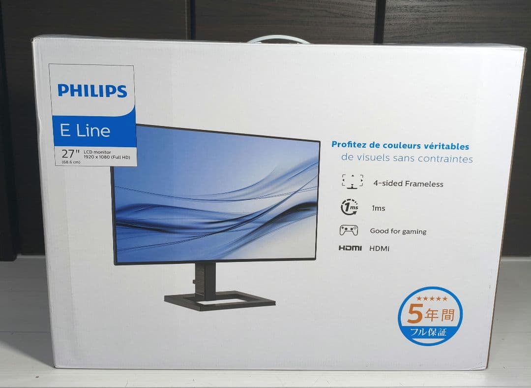 27インチ FHDモニタ　PHILIPS 272E2F/11 ブラック