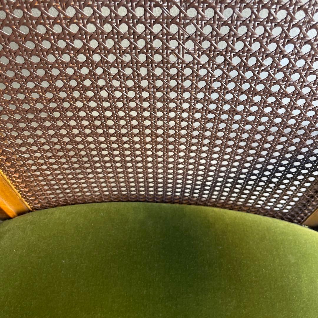 karimoku カリモク　コロニアル モケットグリーン アームチェア