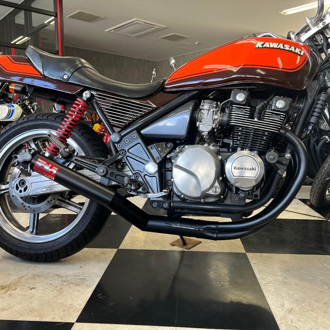 ゼファー400　マフラー黒　2分割　送料込み