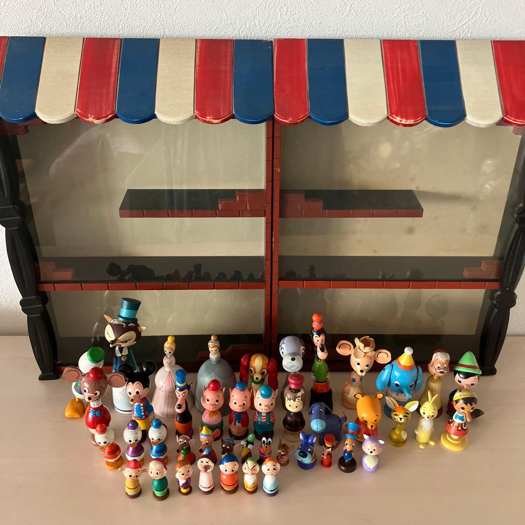 ディズニー　まんがこけし　収納ケース　昭和レトロ　ビンテージ
