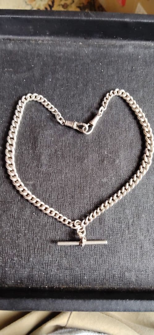 アンティーク　ポケットウオッチのシルバーチェーン