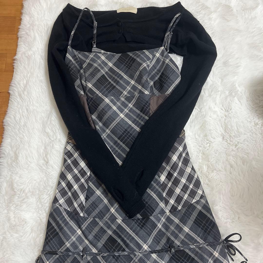 ワンピース andmary Aine set mini dress Black