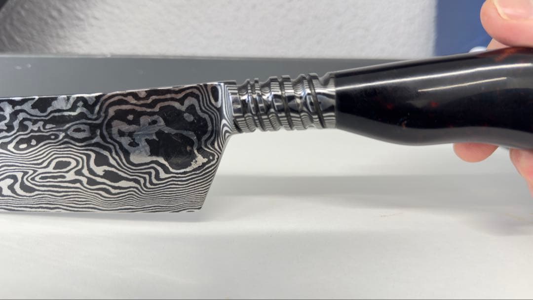 ダマスカス鋼 三徳包丁 30cm