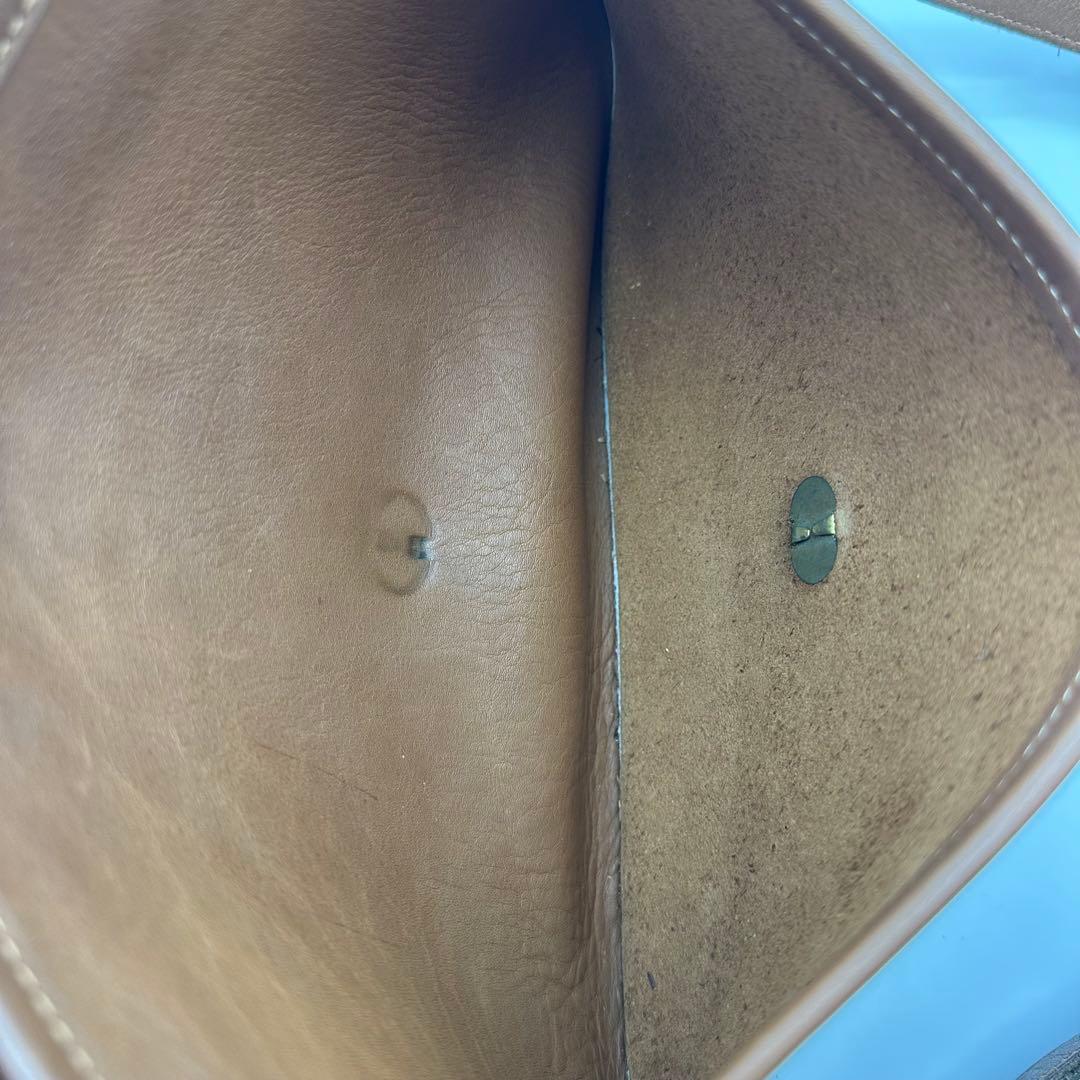 COACH オールドコーチ ターンロック ショルダーバッグ ブラウン