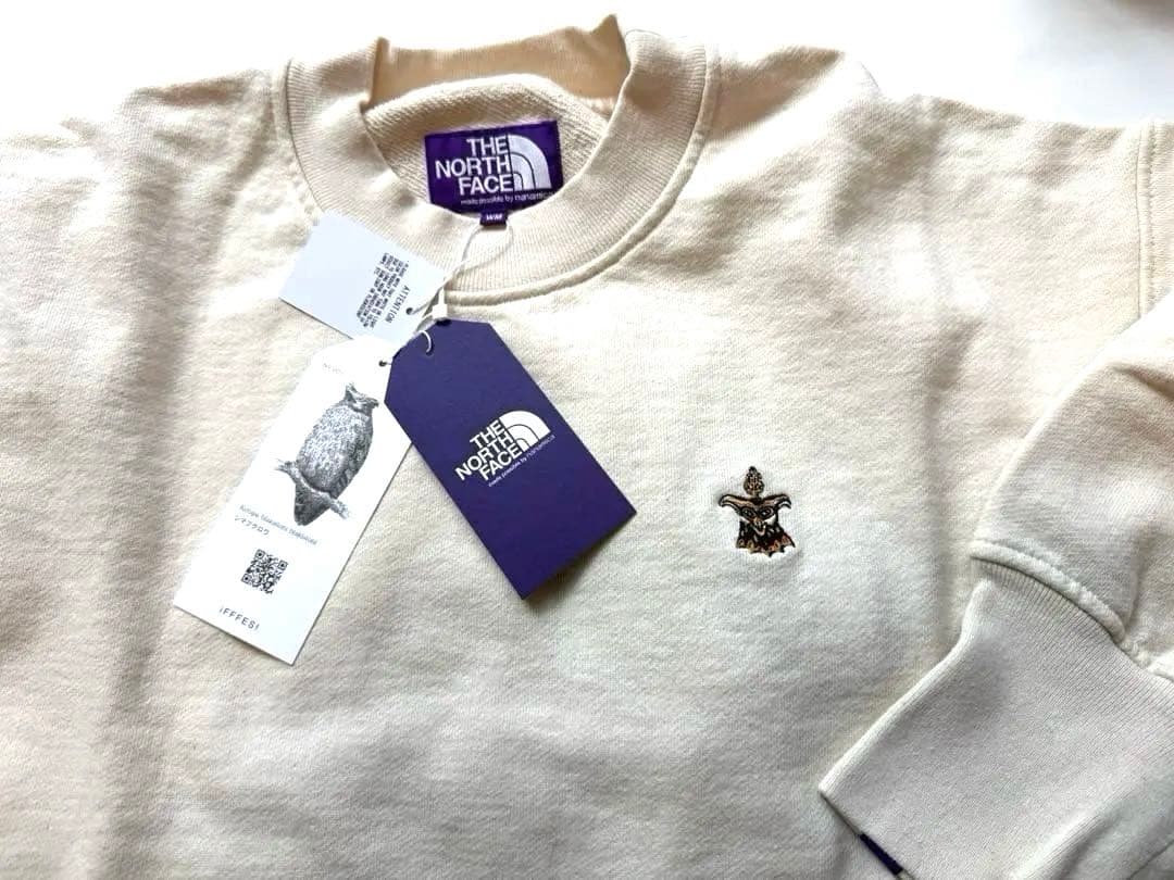 新品未使用ザノースフェイスパープルレーベル13オンスモックネックスウェット日本製