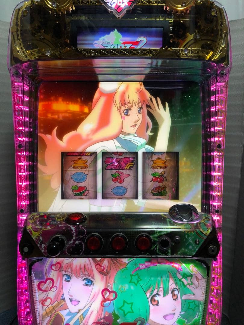 ⚠︎説明文必読⚠︎ パチスロ　マクロス フロンティア2　実機+鍵等付属品(送料込)